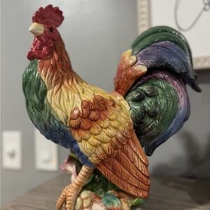 Fitz and Floyd Multicolor Rooster Figurine